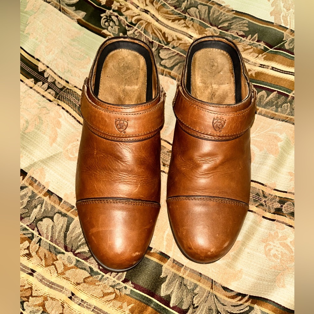 Ariat women Brown Leather Sport Mules ATS equipped size 11